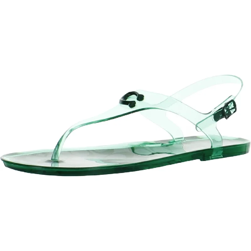 Coach Womens Natalee Jelly Logo Thong Sandals