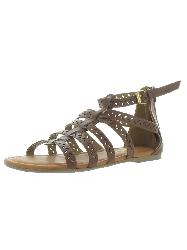 Corvin Girls Strappy Flat Gladiator Sandals