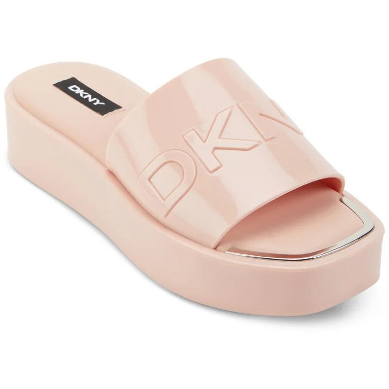 DKNY Womens Laren Slip On Casual Slide Sandals