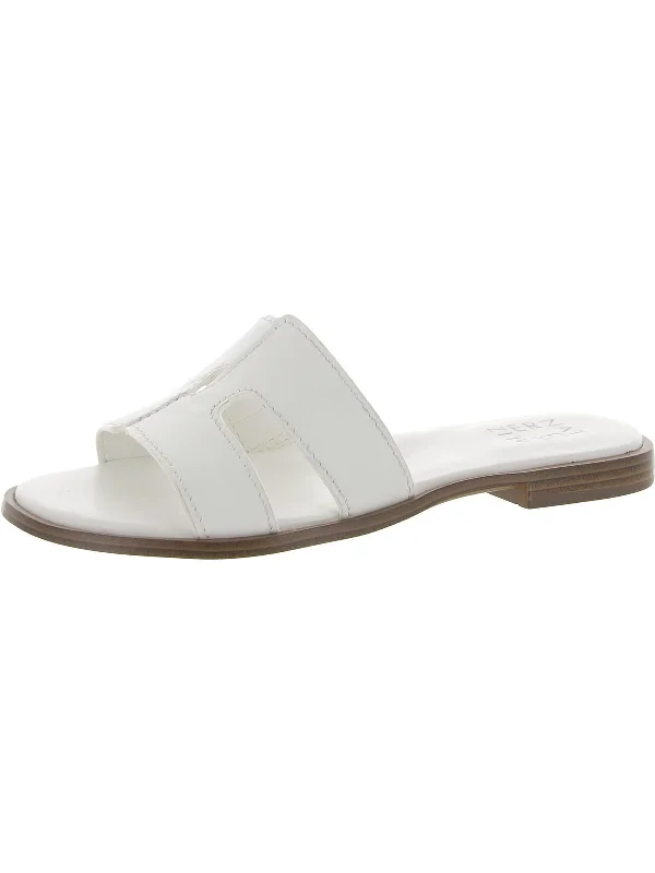 Fame Womens Leather Slide Sandals