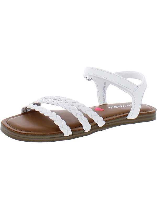 Georjia Girls Braided Leather Strappy Sandals