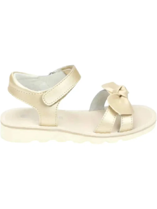 Girl's Leigh Bow Sandals In Champagne