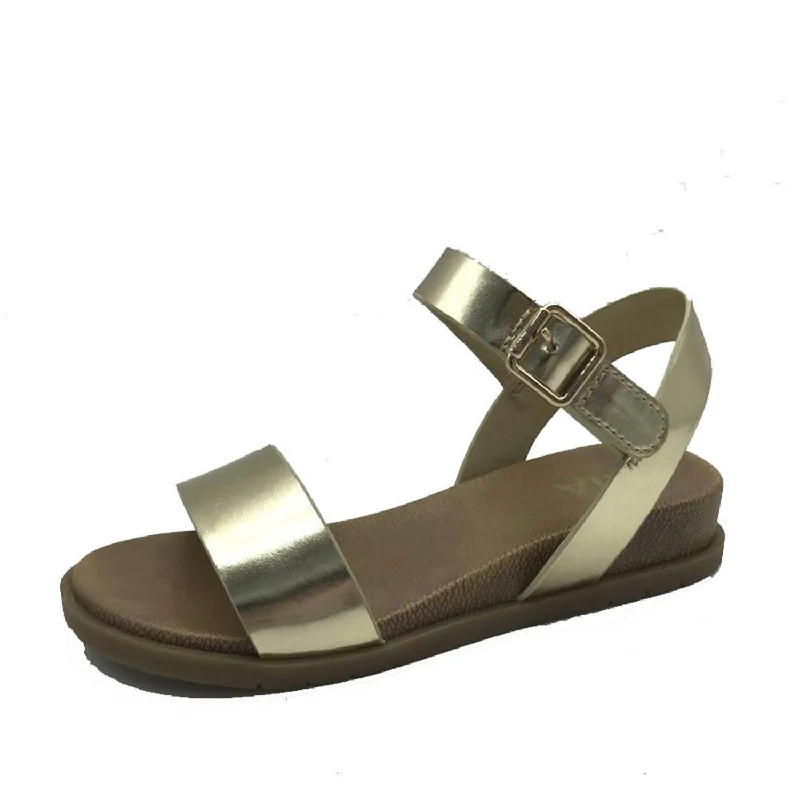 Girl's Lil Koddee Sandals In Gold