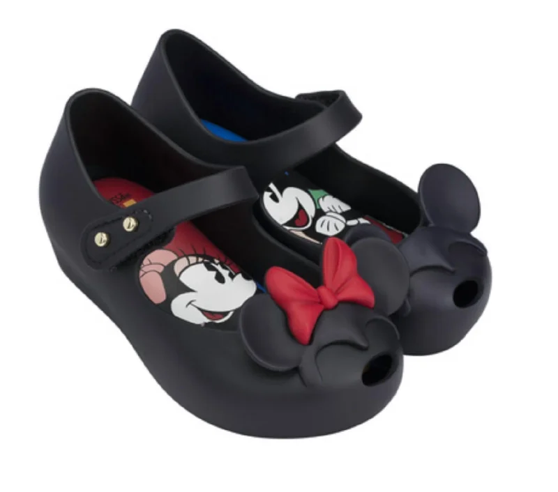 Kids Ultragirl + Disney Twins Ii Sandals In Black