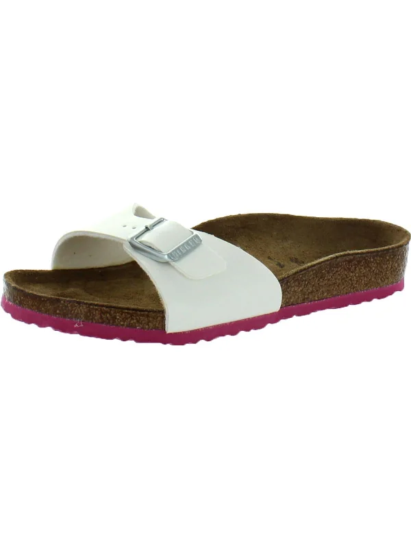 Madrid Kids Girls Birko-Flor Slip On Footbed Sandals