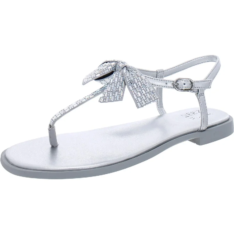 Naturalizer Womens Florita Embellished Thong Sandals