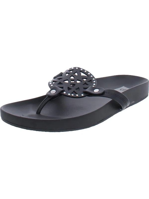 Prisma Girls Faux Leather Casual Thong Sandals