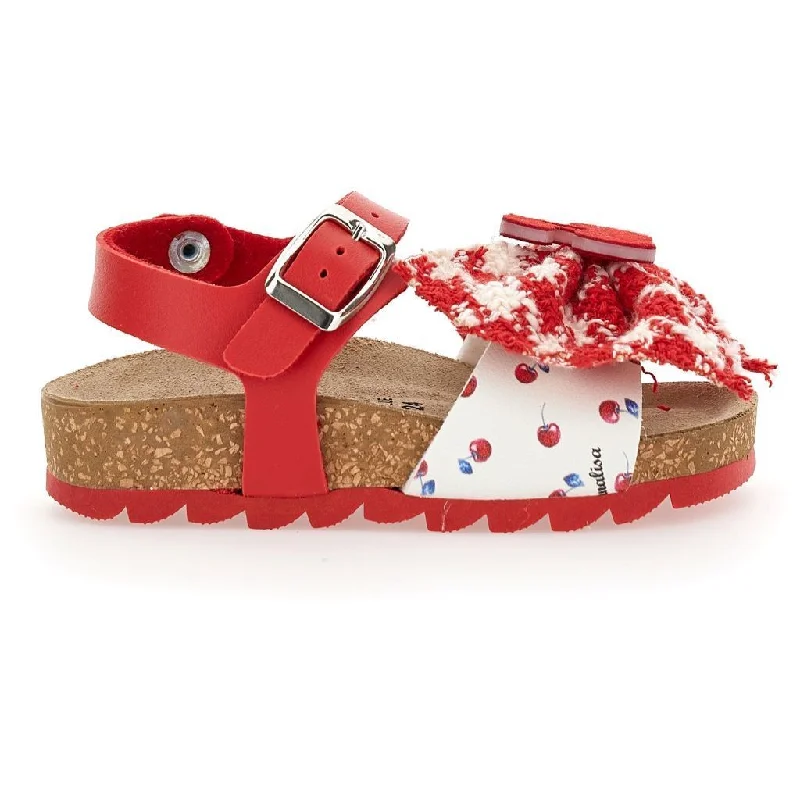 Red & White Sandals