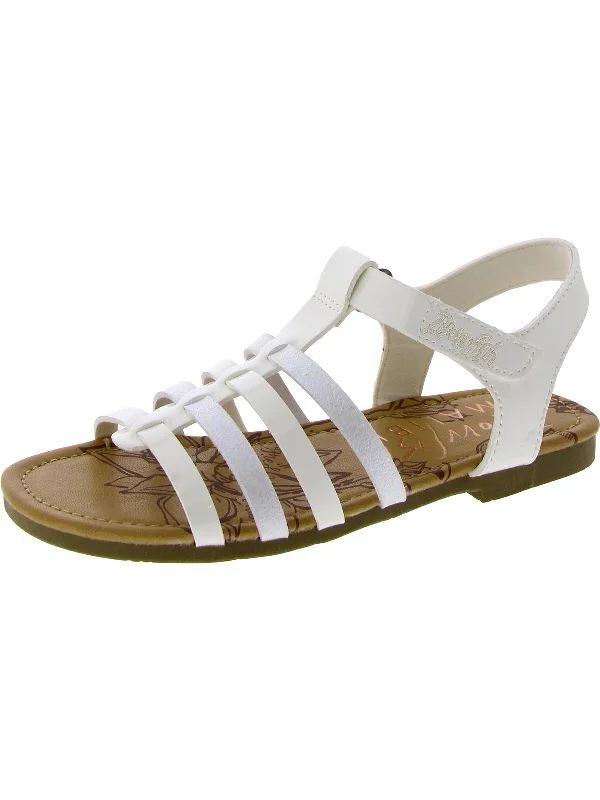 Sachs-T  Girls Faux Leathe Little Kid Strappy Sandals