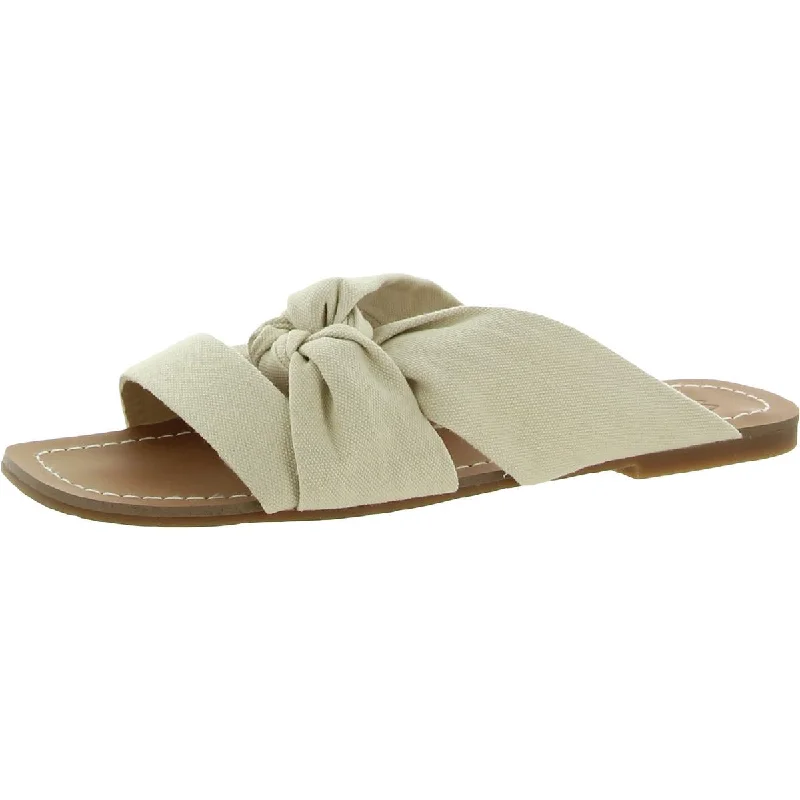 Splendid Womens Canvas Slip On Slide Sandals