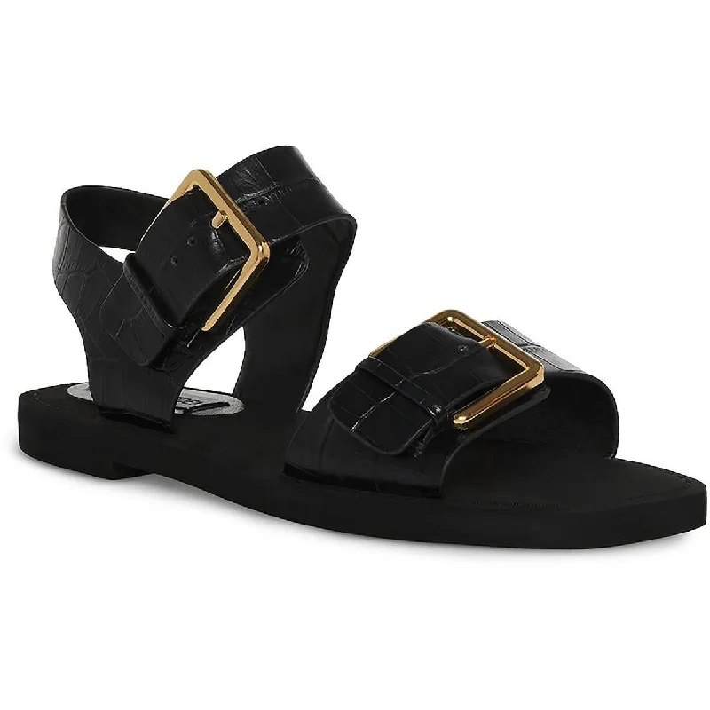 Steve Madden Womens Santo Buckle Slingback Sandals