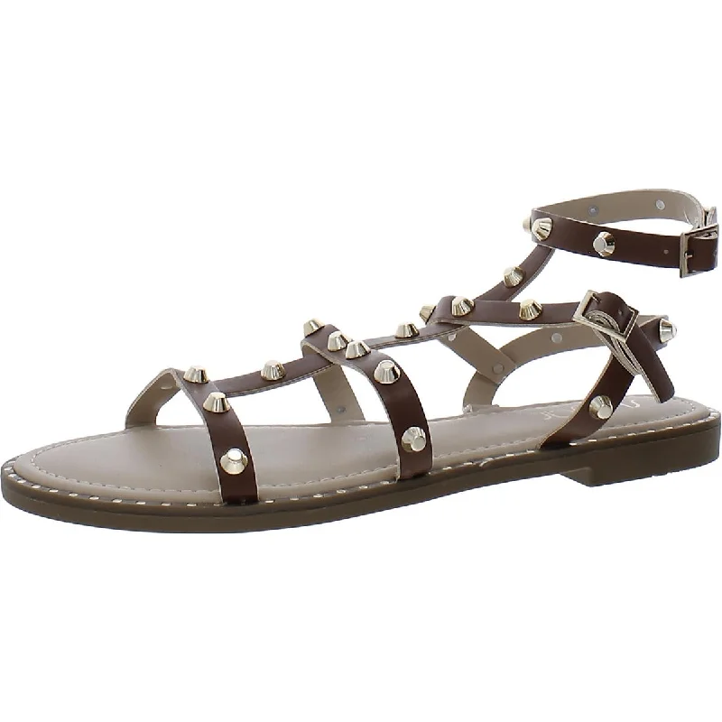 Sugar Womens Bayridge Faux Leather Strappy Sandals