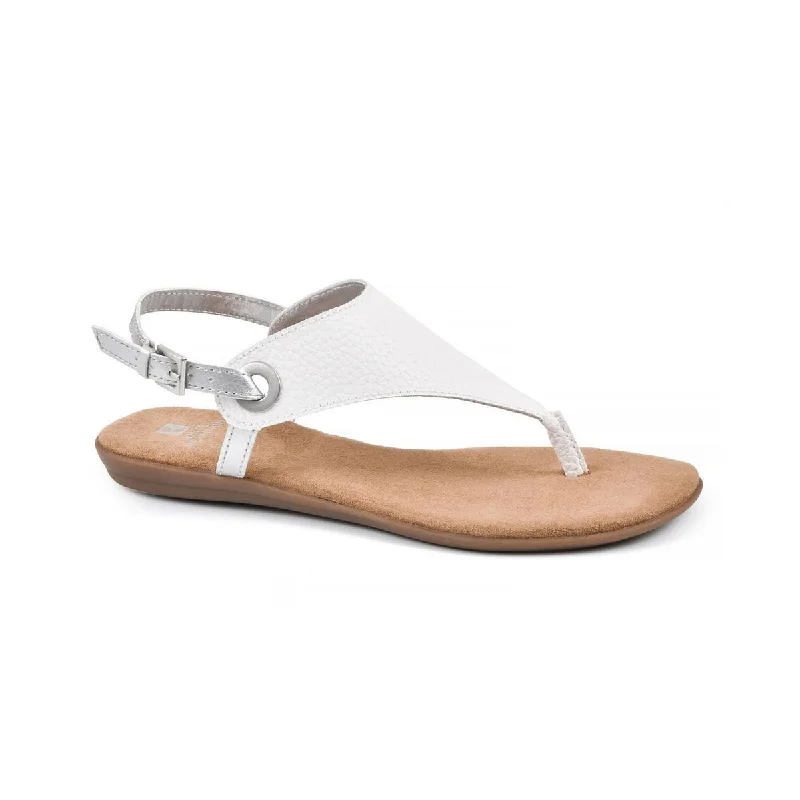 White Mountain Womens London Buckle Thong Flat Sandals