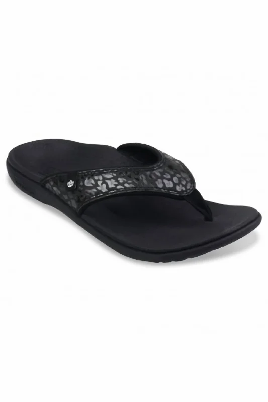 Women's Yumi Sandals In Cheetah Black