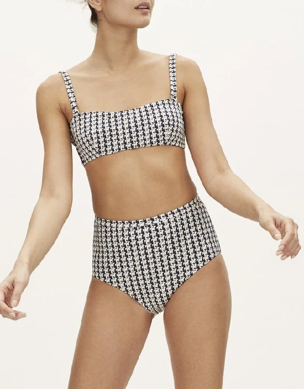 High Waisted Bikini Bottom in Compact Navy