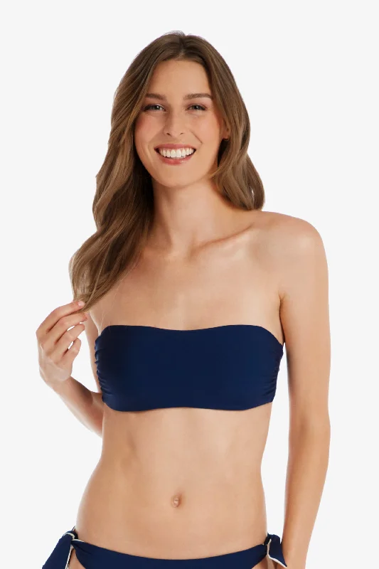 Bandeau Top  |  Navy Ivory