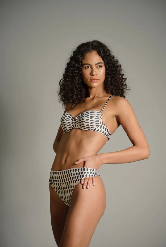 Black and White Exclusive Balconi Bikini Set