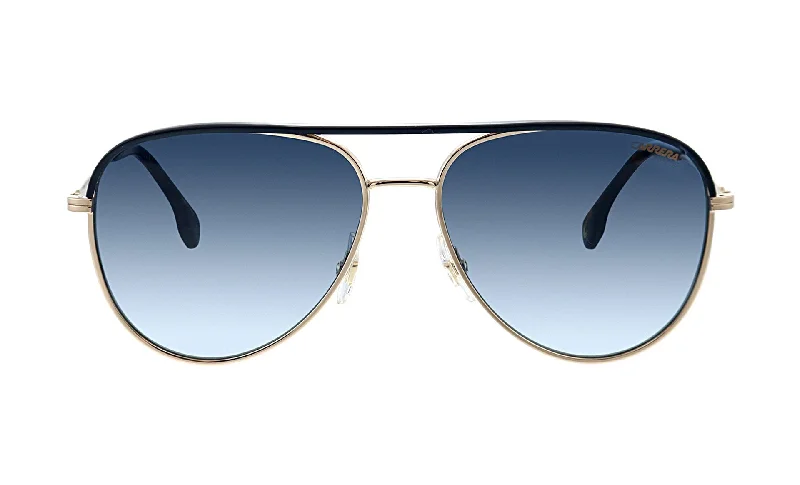 Carrera CA Car a209 Gold Metal Pilot Sunglasses Blue Gradient Lens