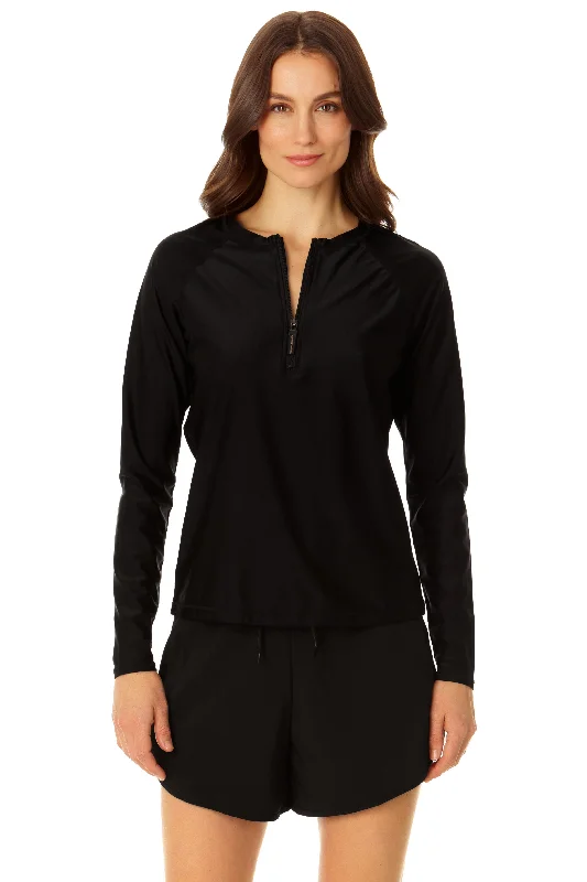 Coppersuit - Women's Zip Long Sleeve Rashguard Top