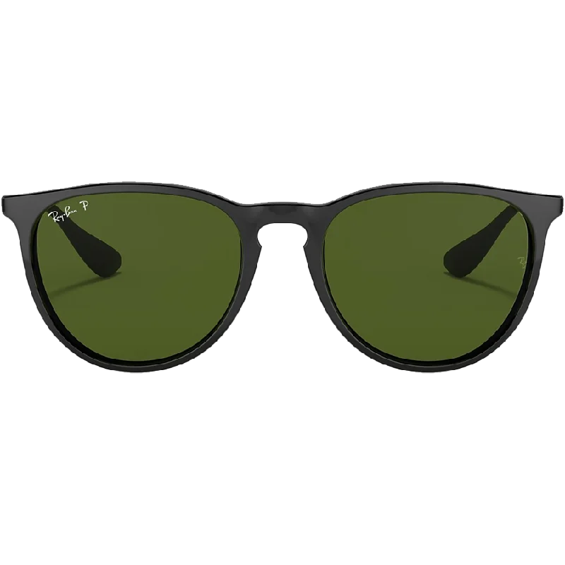 Erika Low Bridge Gloss Black/Green Polarized