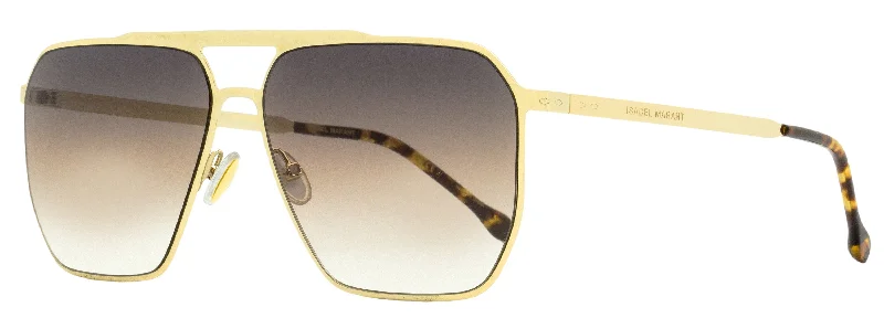 Isabel Marant Women's Rectangular Sunglasses IM0101S 01QPR Gold 61mm