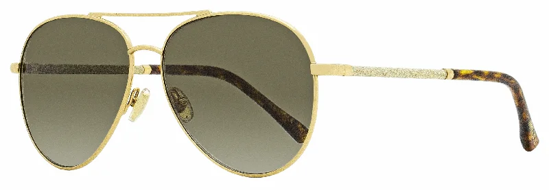 Jimmy Choo Women's Pilot Sunglasses Devan 06JHA Gold/Havana 59mm