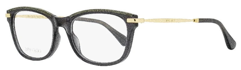 Jimmy Choo Women's Rectangular Eyeglasses JC248 EIB Grey/Gold 53mm