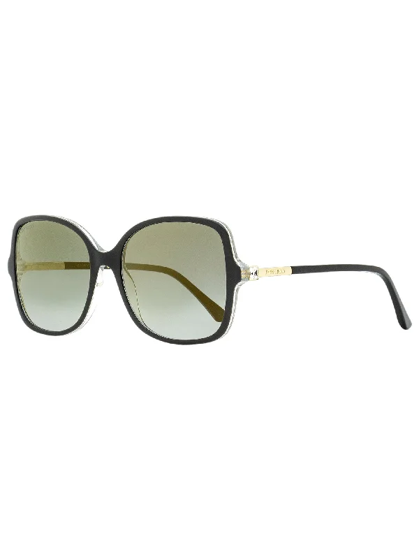 Jimmy Choo Women's Square Sunglasses Judy/S 807FQ Black/Gold 57mm