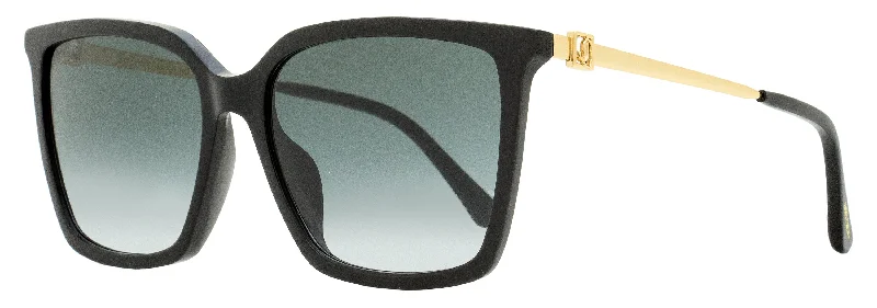 Jimmy Choo Women's Square Sunglasses Totta /G 8079O Black/Gold 56mm