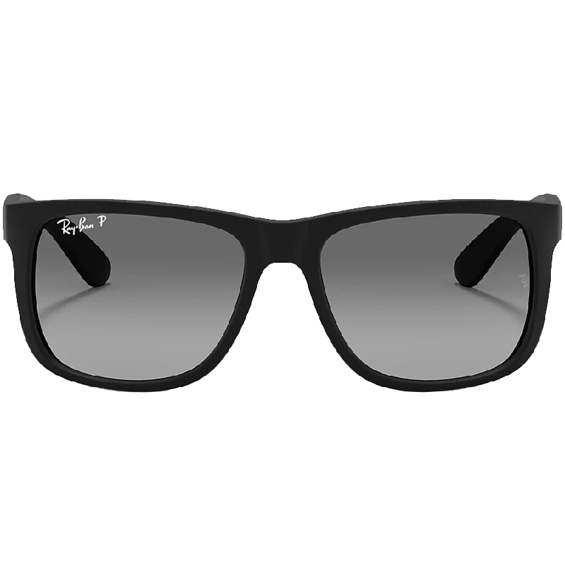 Justin Low Bridge Matte Black/Grey Gradient Polarized