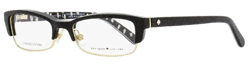 Kate Spade Women's Rectangular Eyeglasses Joetta 807 Black/Gold 52mm