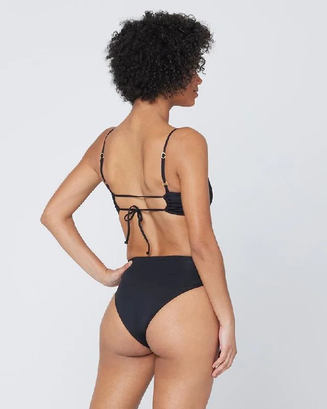 L*SPACE Black Nancy Lee Bikini Bottom