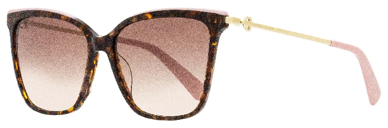 Longchamp Women's Square Sunglasses LO683S 210 Tortoise/Pink/Gold 56mm