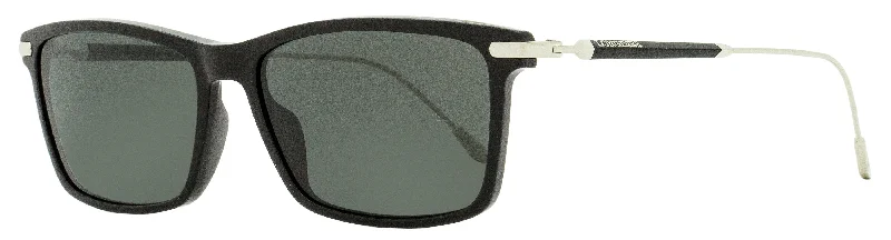 Longines Men's Rectangular Sunglasses LG0023 01A Black/Palladium 58mm