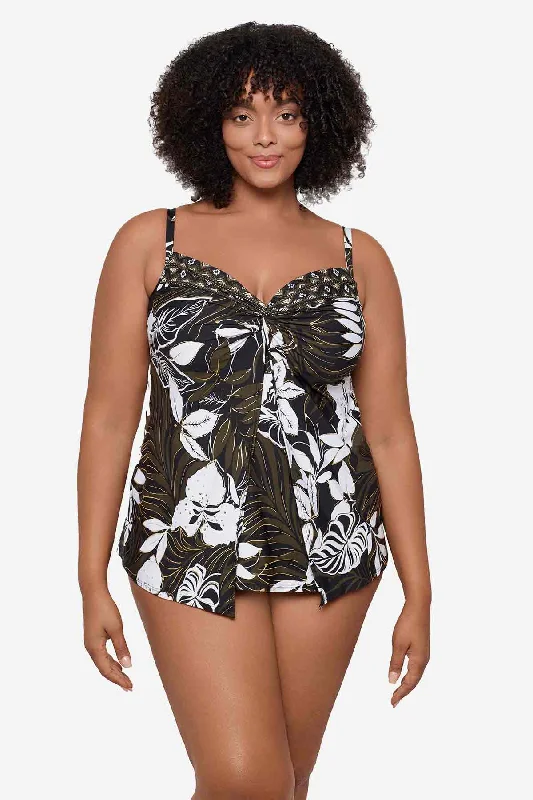 Plus Size Elle Dorado Love Knot Tankini Top