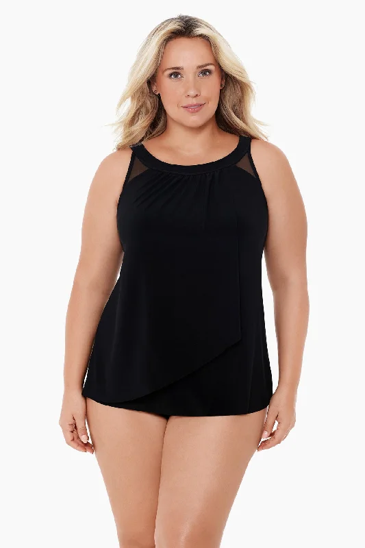 Plus Size Illusionists Ursula Underwire Tankini Top