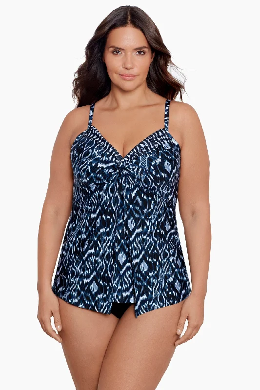 Plus Size Palatium Love Knot Tankini Top