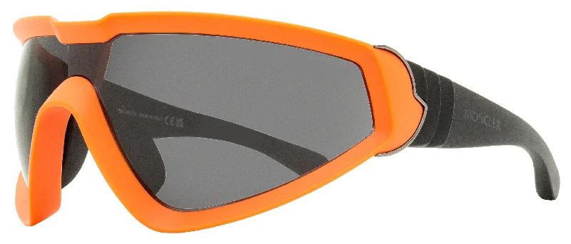 Moncler Men's Wrapid Sunglasses ML0249 43A Matte Orange/Black 0mm