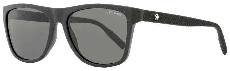 Montblanc Men's  Sunglasses MB0062S 001 Matte Black 56mm