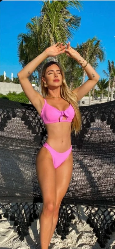 PINK BOW Swimwear Bikini Beach