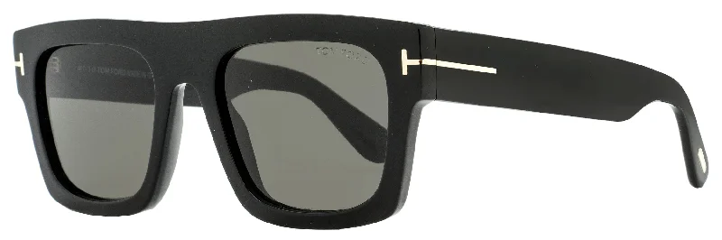 Tom Ford Men's Flat Top Sunglasses TF711 Fausto 01A Black 53mm