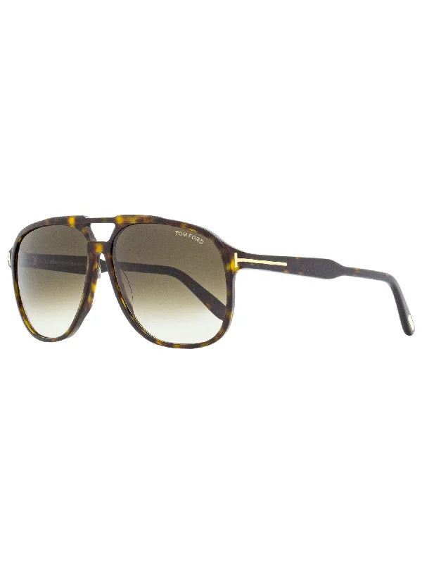 Tom Ford Men's Navigator Sunglasses TF753 Raoul 52K Dark Havana 62mm