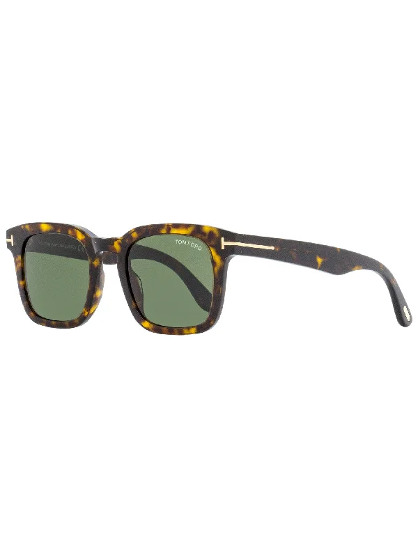 Tom Ford Men's Square Sunglasses TF751 Dax 52N Dark Havana 50mm