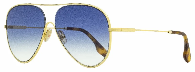 Victoria Beckham Women's Aviator Sunglasses VB133S 706 Gold/Havana 61mm