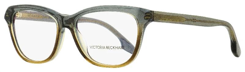 Victoria Beckham Women's Rectangular Eyeglasses VB2607 038 Gray-Brown 55mm