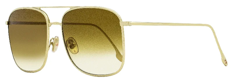 Victoria Beckham Women's Square Sunglasses VB202S 702 Gold 59mm