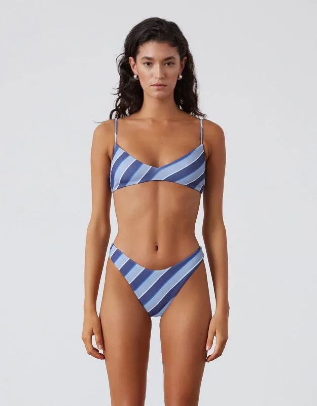 Horizon Stripe Textured Bralette